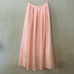 Peach Maxi Skirt